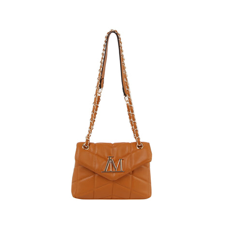 Large Quilted Design Shoulder Bag