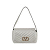 Quilted Design Front Flap Shoulder Bag