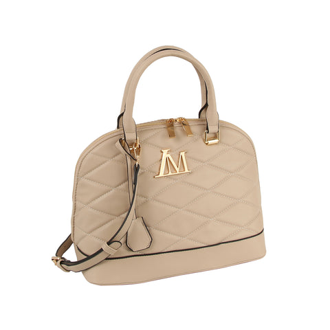 Quilted Design Classic Satchel Handbag