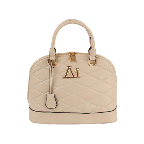 Quilted Design Classic Satchel Handbag