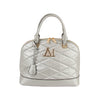 Quilted Design Classic Satchel Handbag