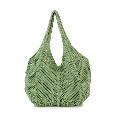 Beaded Crochet Shoulder Bag