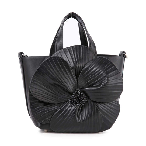 Raised Flower Petite Hand Tote