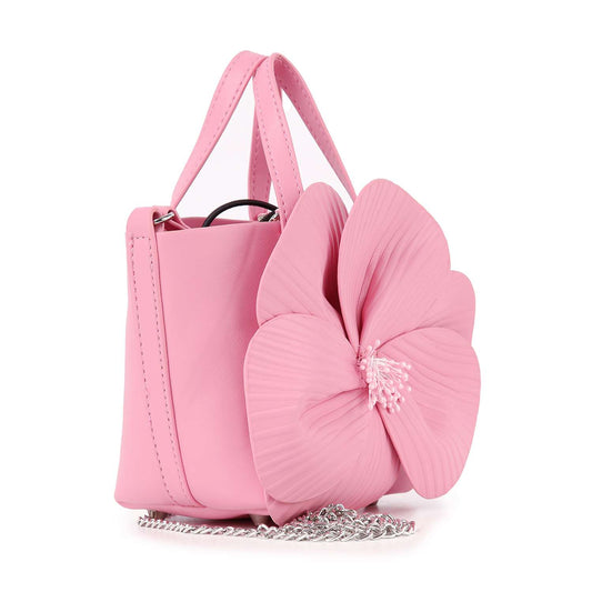 Raised Flower Petite Hand Tote