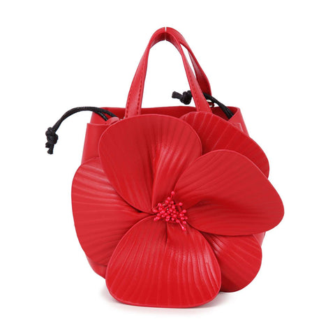 Raised Flower Petite Hand Tote