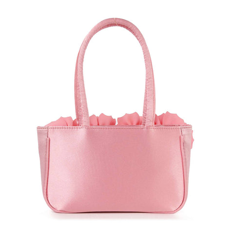 Raised Flower Accented Hand Tote