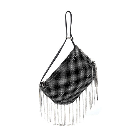 Beaded Fringe Rhinestone Shoulder Bag