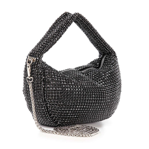 Rhinestone Bling Hobo Handbag