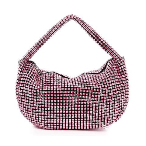 Rhinestone Bling Hobo Handbag