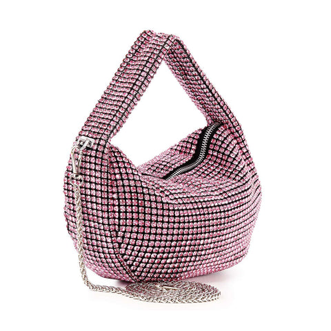 Rhinestone Bling Hobo Handbag