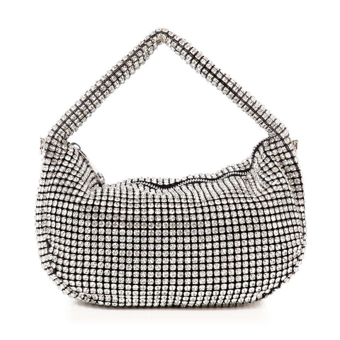 Rhinestone Bling Hobo Handbag