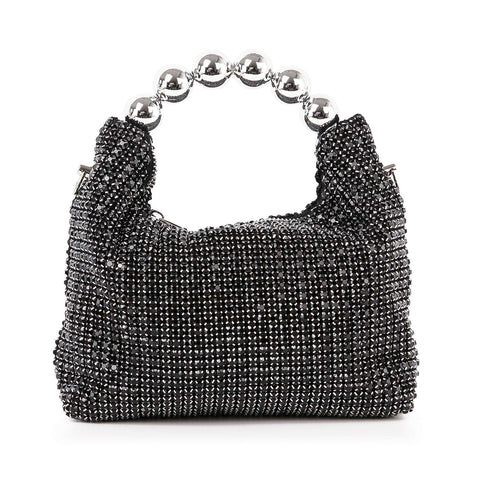 Beaded Rhinestone Bling Petite Hobo