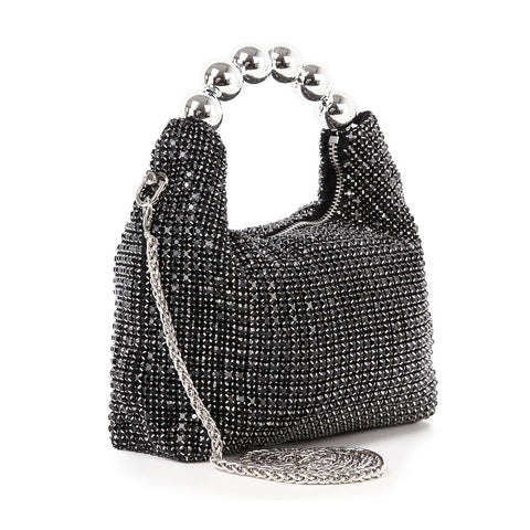 Beaded Rhinestone Bling Petite Hobo