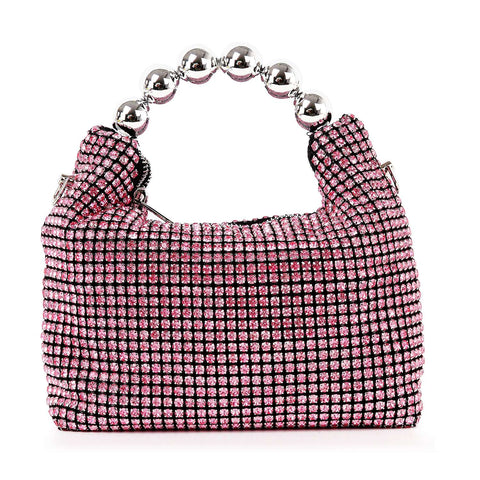 Beaded Rhinestone Bling Petite Hobo