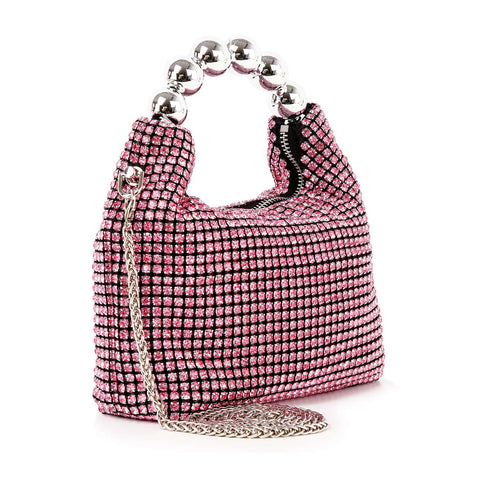 Beaded Rhinestone Bling Petite Hobo