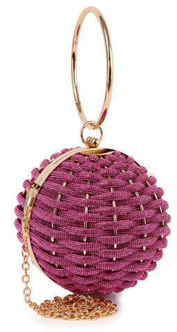 Woven Ball Design Evening Bag