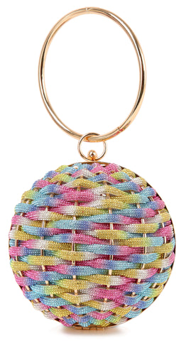 Woven Ball Design Evening Bag