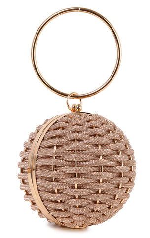 Woven Ball Design Evening Bag