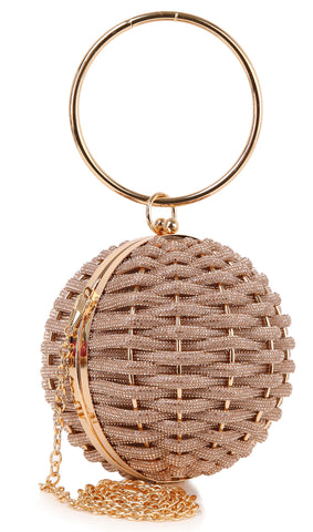 Woven Ball Design Evening Bag