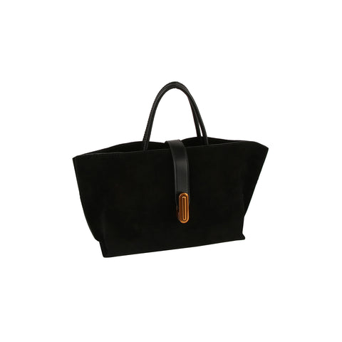 Sueded Petite Tote Handbag