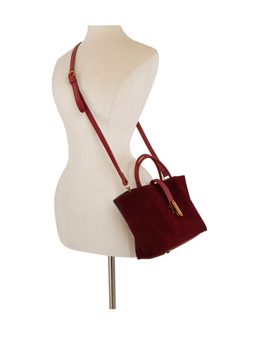 Sueded Petite Tote Handbag