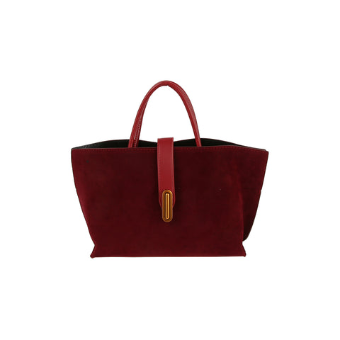 Sueded Petite Tote Handbag