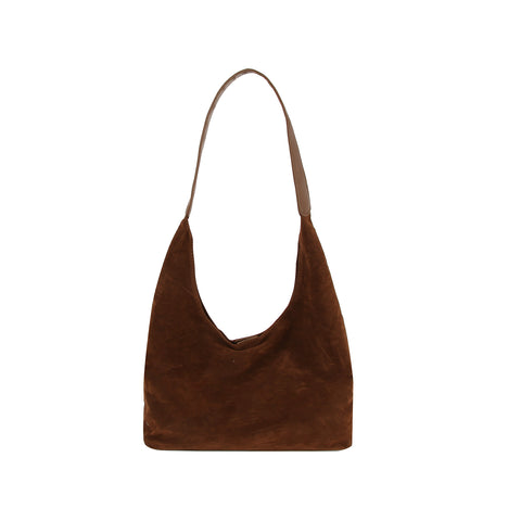 Tall 2 In 1 Sueded Hobo Handbag