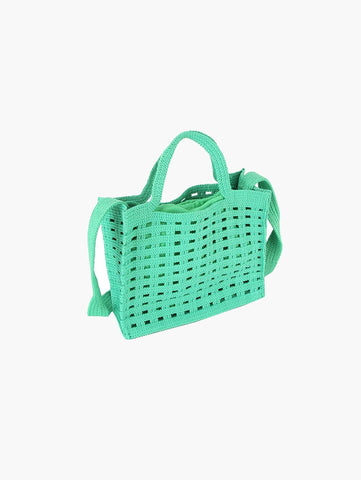 Woven Petite Tote Handbag