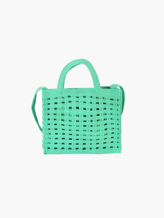 Woven Petite Tote Handbag