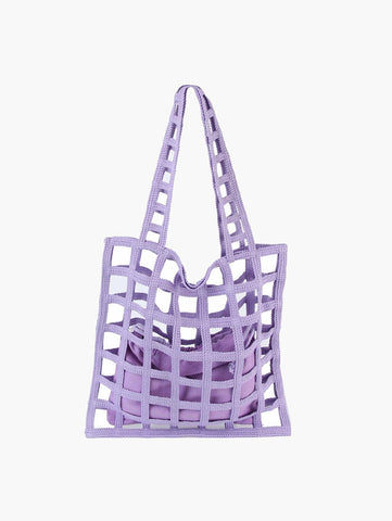 Woven Tote Handbag Set