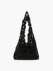 Woven Floral Hobo Handbag