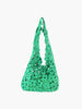 Woven Floral Hobo Handbag