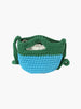 Petite Woven Two Tone Shoulder Bag