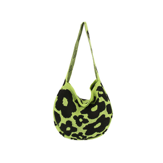 Colorful Woven Hobo Handbag