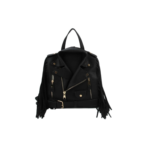 Fringe Motorcyle Jacket Backpack – handbagexpress