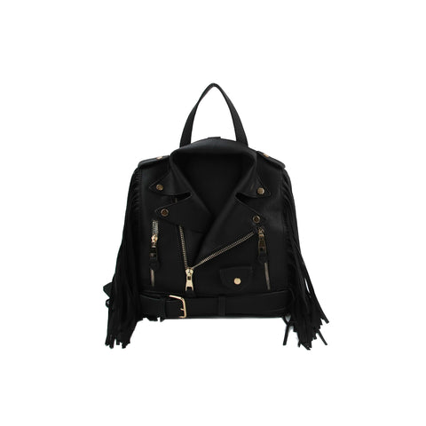 Fringe Motorcyle Jacket Backpack