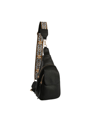 Front Flap Guitar Strap Front Sling Crossbody