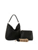 Guitar Strap Accented Hobo Handbag Set