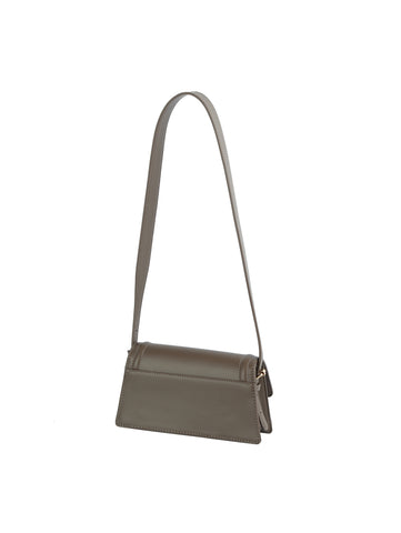 Structured Layer Flap Shoulder Bag