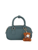 Compact Boxy Tote with Cute Teddy Charm