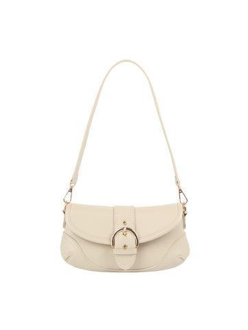 Classic Buckle Baguette Shoulder Bag