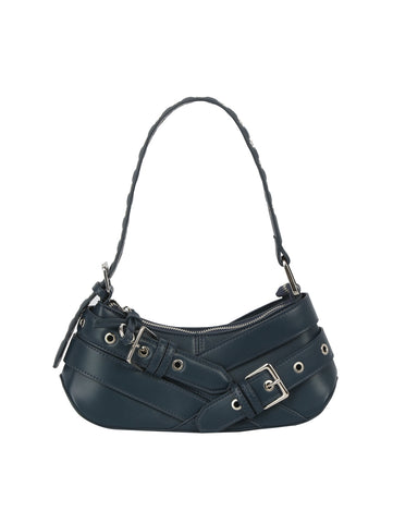 Buckle-Strap Mini Shoulder Bag