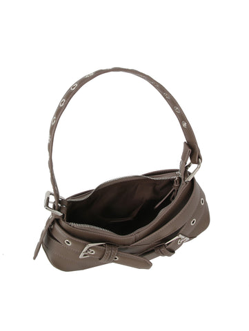 Buckle-Strap Mini Shoulder Bag