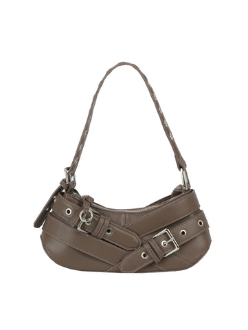 Buckle-Strap Mini Shoulder Bag