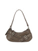 Buckle-Strap Mini Shoulder Bag