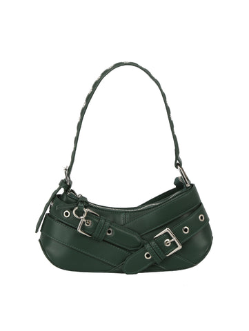 Buckle-Strap Mini Shoulder Bag
