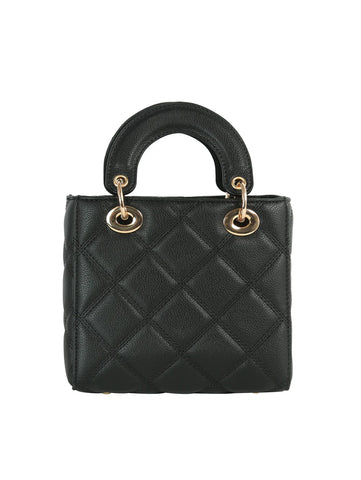 Diamond Pattern Petite Hand Tote