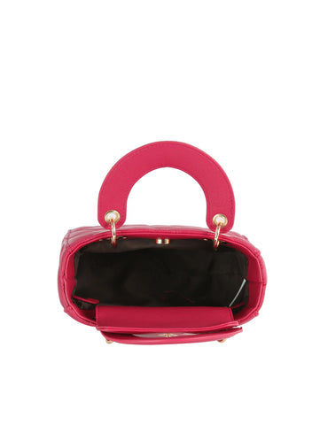 Diamond Pattern Petite Hand Tote
