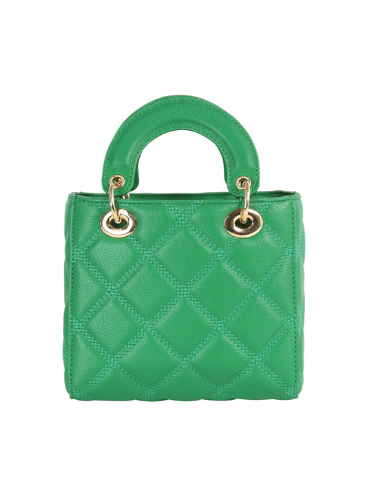 Diamond Pattern Petite Hand Tote