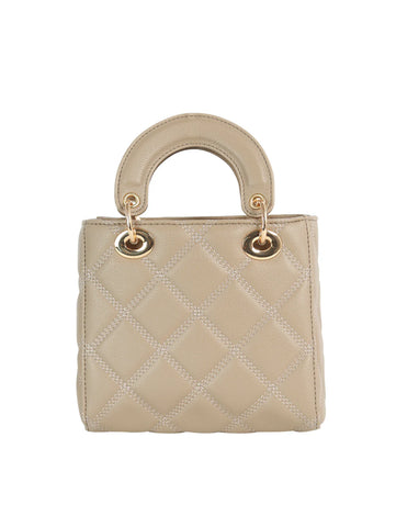 Diamond Pattern Petite Hand Tote